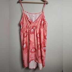 Floral Rose Gal 4X Lightweight Dress Lounge Wear Beach Pajama